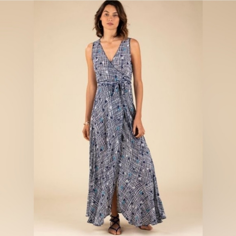 Poupette St Barth Bonnie Maxi Wrap Dress in Size Large